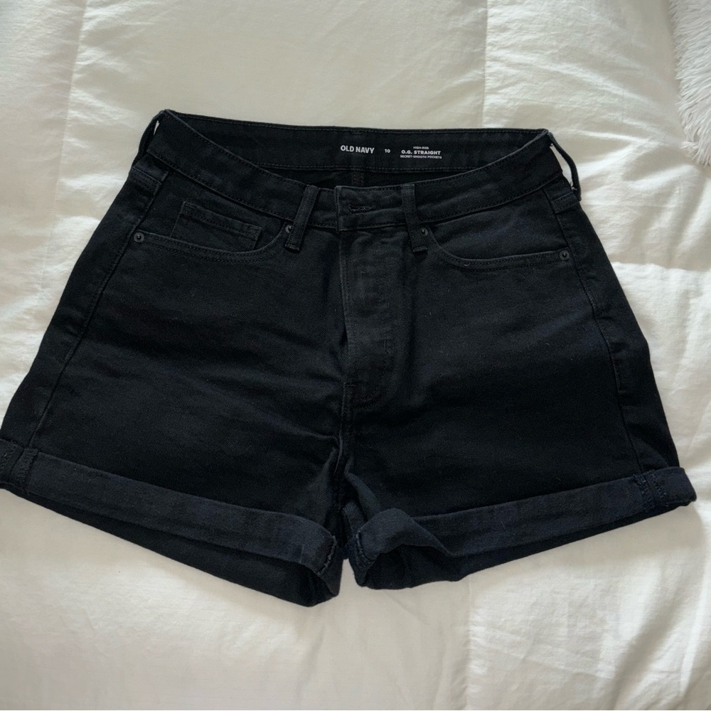 O.G. High Rise shorts size 10, color: black